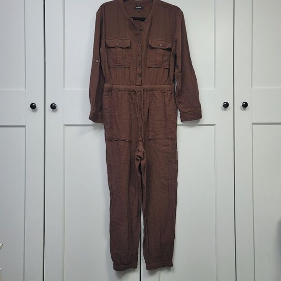 Madewell lightspun tapered leg jumpsuit size 8 - Picture 14 of 14